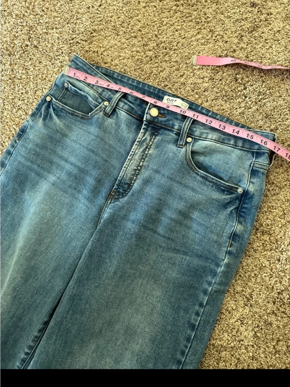 OAT NEW YORK WIDE LEG CROP JEAN size 12/31 - Picture 8 of 12